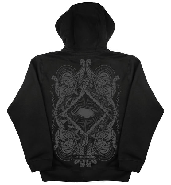 Blind Black Printed Hoodie