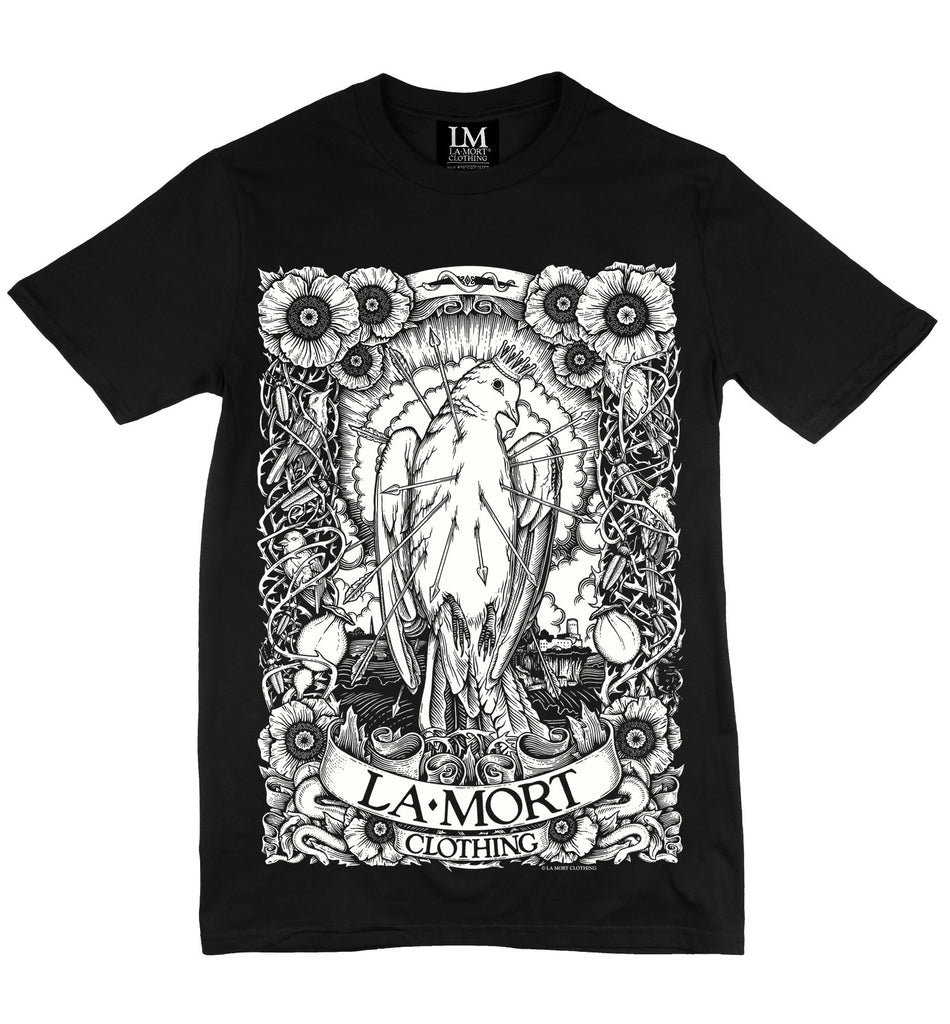 Black & White Printed T Shirt For Men