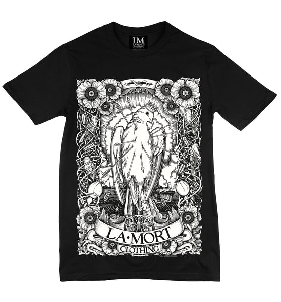 Black & White Printed T Shirt For Men