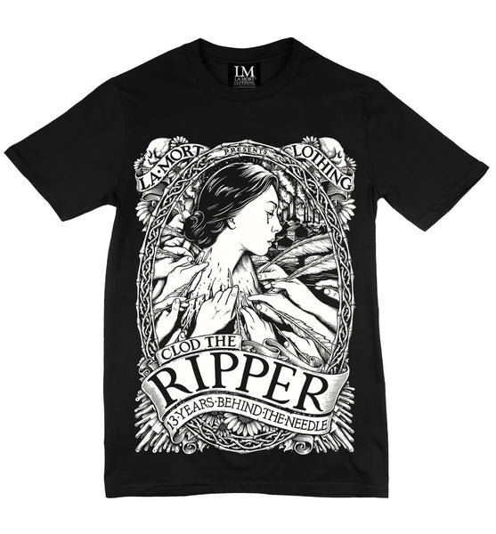 Men's Black Graphic T Shirt, Clod The Ripper