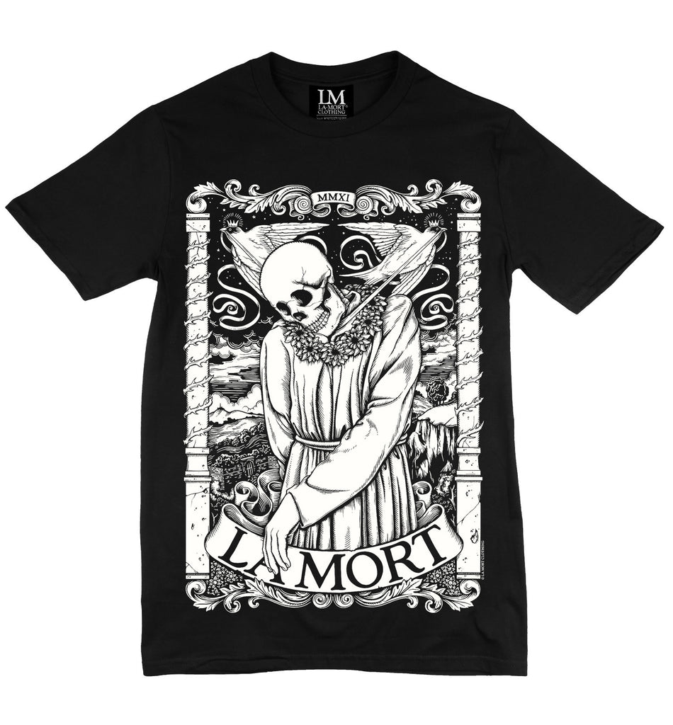 Black & White Skeleton T Shirt For Men