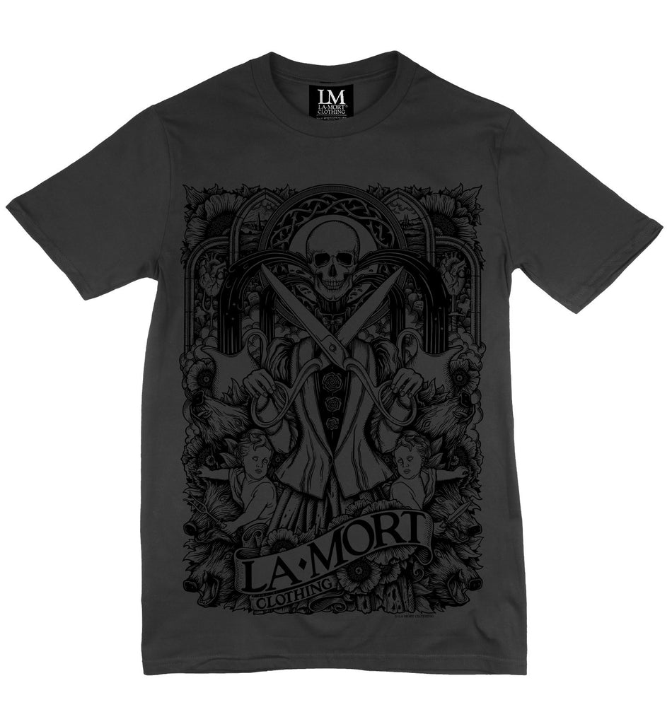 Black On Charcoal T Shirt For Men