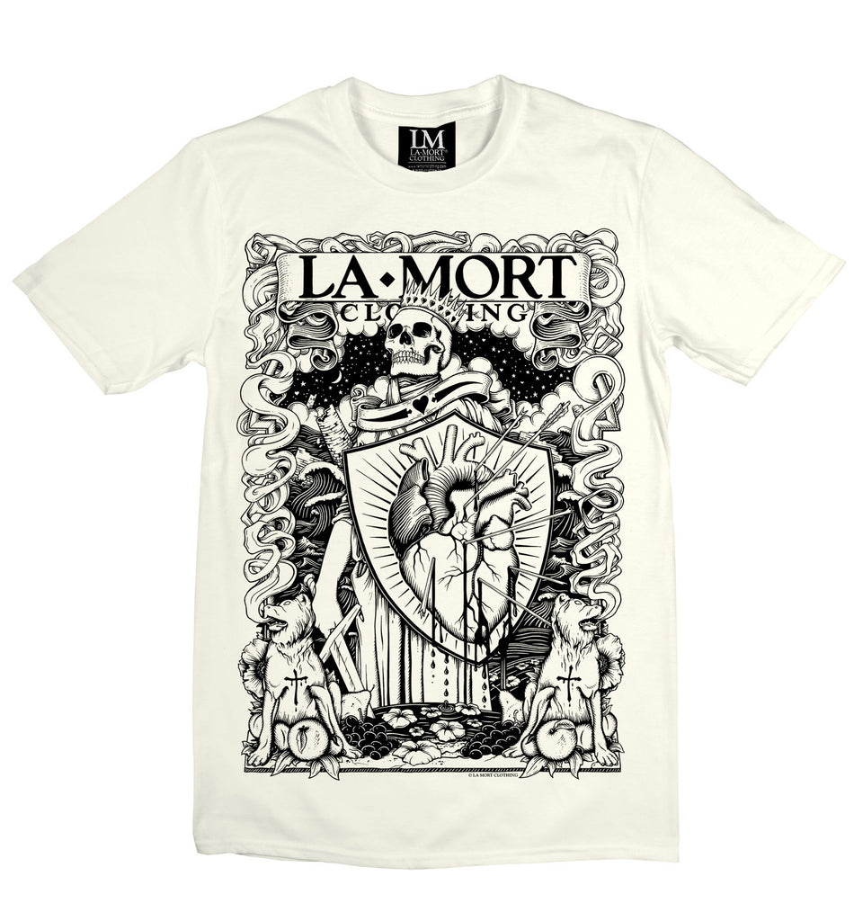 Men's Black & White Graphic T Shirt