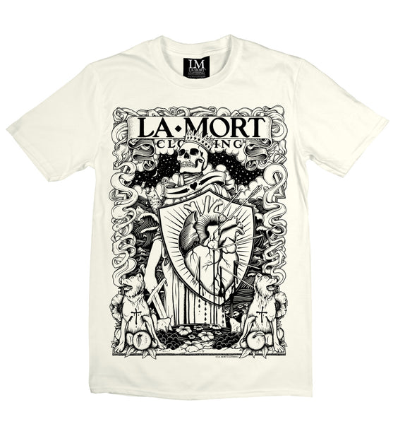 Men's Black & White Graphic T Shirt