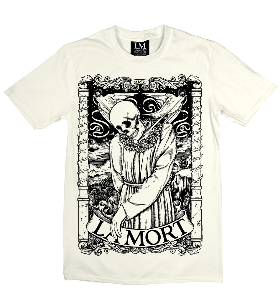 Men's Black & White Skeleton T Shirt