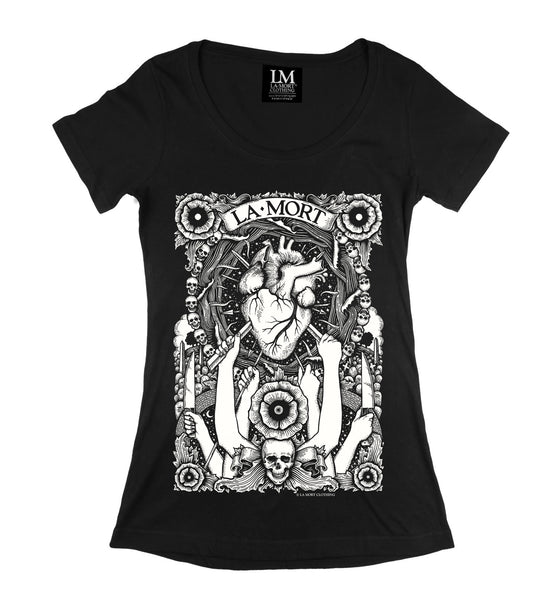 Women's Black & White Graphic T Shirt