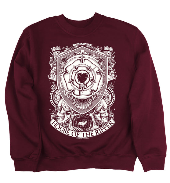 Burgundy Printed Sweatshirt
