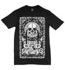 Men's Black & White Printed T Shirt 