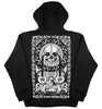 Black & White Skull Print Hoodie