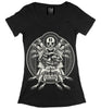 Women's Fitted Tattoo Print T Shirt