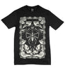 Men's Black & White Printed Flies T Shirt