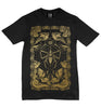 Men's Black & Gold Printed T Shirt