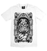 Men's Black On White Skull T Shirt